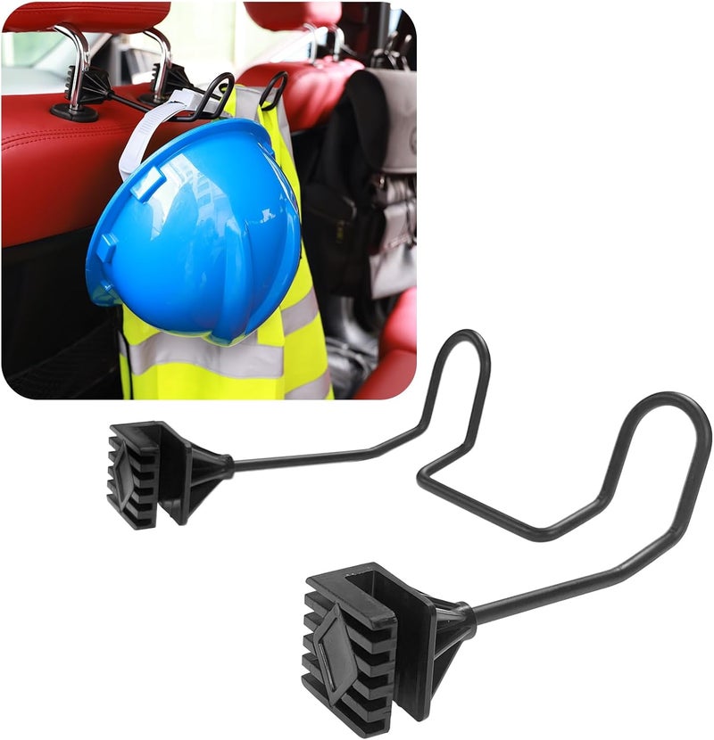 GODLIY Hard Hat Holder for Truck Seat - Work Truck Accessories for Hard Hat & Safety Vest,Car Back Seat Headrest Hooks for Men (1 PCS) - Image 1